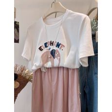 批发特大码300斤宽松圆领<b class='q'>韩版</b>显瘦短袖T恤女<b class='q'>休闲</b>上衣