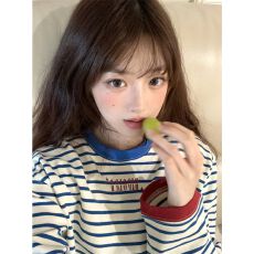 批发原版做工广州原版面料长袖T恤女