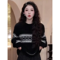 批发针织开衫女2025秋冬新款毛衣<b class='q'>外套</b>冬季女士韩系外穿厚-海王