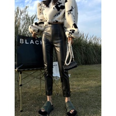 批发pu皮裤女2025新款秋冬款外穿<b class='q'>打底裤</b>小个子高级感欧货九分小脚