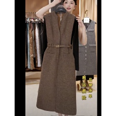 批发【宠粉价】秋冬新款<b class='q'>无袖</b>显瘦国风时尚宽松连衣裙W-A1517