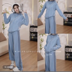 批发官图恋人未满摇粒绒冬季百搭减龄休闲运动<b class='q'>套装</b>