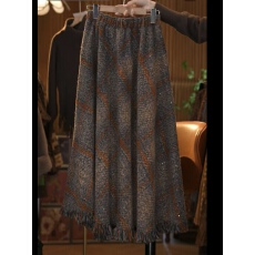 批发MJ313 秋冬季新款时尚百搭<b class='q'>气质</b>显瘦小众半身裙A字大摆裙F