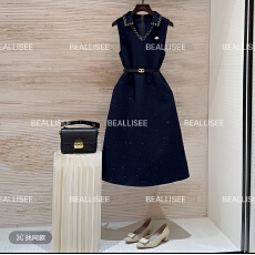 批发【宠粉价】秋冬新款无袖显瘦国风<b class='q'>时尚</b>宽松连衣裙W-A1744