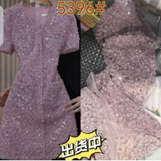 批发蒂妮佳2527<b class='q'>品牌</b>女装显瘦高定气质短袖连衣裙