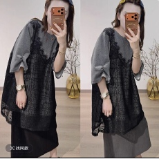 批发月月 2026新款小众设计极简鱼骨走线亲肤云朵T恤