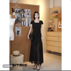 批发MTANG蜜糖<b class='q'>女</b>士新款夏季日常休闲通勤舒适透气连衣裙566