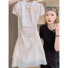 批发【门店飞】3305新款上新女装气质百搭显瘦高定显瘦连衣群