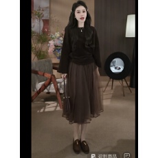 PP-STUDIO韩系时尚简约百搭圆领纯色长袖上衣