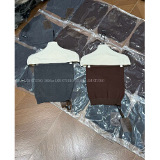 批发刺绣字母徽章羊毛抹胸上背心吊带