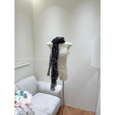 批发豹纹极简风女士复古港风百搭洋气丝巾