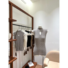 批发羊毛麻花高领修身针织衫<b class='q'>背心</b>女秋季叠穿毛衣打底内搭上衣