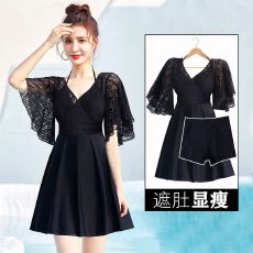 批发泳衣女款大码胖mm遮肉分体显瘦大胸泳装温泉游泳衣高级感2025新款