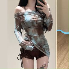 批发泳衣女2025新款分体比基尼三件套性感小胸聚拢遮肚显瘦泡温泉度假