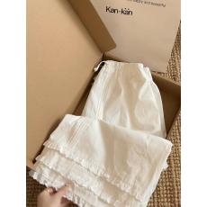 批发CHAO级推荐~奶白色抽绳花边<b class='q'>裙</b>子女2026年韩系小众拼接设计<b class='q'>半身裙</b>