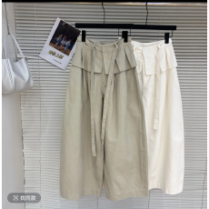 批发2026春季新款韩版慵懒风高腰屁帘系带阔腿休闲<b class='q'>裤</b>女<b class='q'>百搭</b>垂感长<b class='q'>裤</b>子