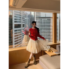 批发蓬蓬感蛋糕半身裙女春季韩系大裙摆纱裙短裙