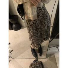 批发<b class='q'>欧洲站</b>2026春季<b class='q'>新款</b>欧货时尚百搭豹纹印花显瘦雪纺蛋糕裙波点裙