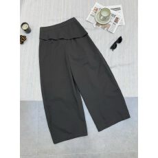 批发深圳欧货26秋季新款<b class='q'>时尚</b>松紧腰抽绳宽松百搭阔腿休闲工装裤女显瘦