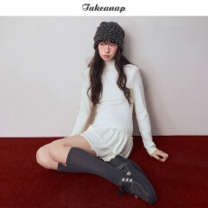 批发大码女装甜酷穿搭高领修身秋冬连衣<b class='q'>裙</b>女运动收腰显瘦木耳边打底<b class='q'>裙</b>