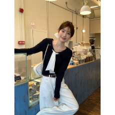 批发娃娃领绑带<b class='q'>长袖</b><b class='q'>t</b><b class='q'>恤</b>女内搭修身早秋韩系chic小上衣