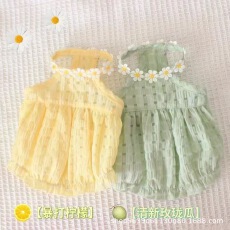 批发跨境宠物衣服裙子春秋夏防掉毛宠物<b class='q'>连衣裙</b>金渐层布偶蓝猫薄款<b class='q'>可爱</b>