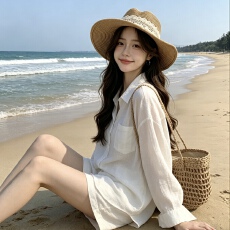 批发2026爆款衬衫<b class='q'>外套</b>女装夏季宽松中长款衬衣<b class='q'>休闲</b>防晒上衣