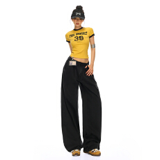 批发｜ 莱赛尔天丝千禧辣妹风<b class='q'>糖果</b>系<b class='q'>色</b>宽松阔腿<b class='q'>休闲裤</b>