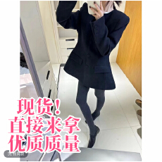 批发秋冬韩系简约高级感超好看<b class='q'>长袖</b>显瘦西装外套收腰百搭小众休闲上衣