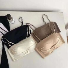 批发天才少女前扣内衣女小胸聚拢抹胸防下垂收副乳无痕2025新款<b class='q'>文胸</b>