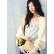 批发春装女款2026年新款韩系<b class='q'>条纹</b>抹胸上衣针织开衫两件套装