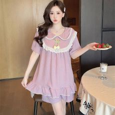 批发夏季女生睡裙<b class='q'>中长款</b>纯欲风吊带裙带胸垫可拆卸直播爆款睡衣家居服