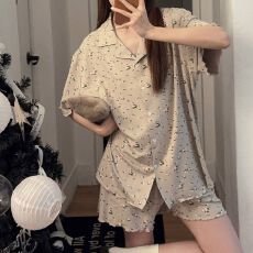 批发夏季新款甜美碎花舒适柔软<b class='q'>莫代尔</b>两件套带固定胸垫