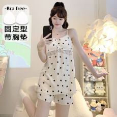 云朵棉睡衣女夏公主风开衫短袖加肥大码220斤家居服可外穿