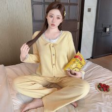 批发冬季新款睡衣女羊绒假两件圆领套头长袖长裤<b class='q'>加肥</b><b class='q'>加大</b>家居服套装