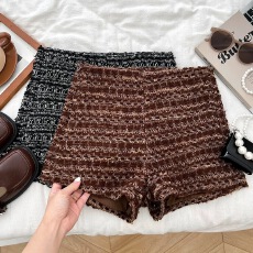 批发闪闪闪闪亮片粗花呢高腰显瘦短<b class='q'>裤</b>阔腿<b class='q'>裤</b><b class='q'>休闲裤</b>热<b class='q'>裤</b>靴<b class='q'>裤</b>女秋冬新款