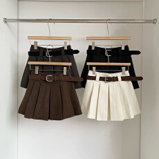 批发2025秋冬新款韩系ins温柔简约风纯色百搭高腰防走光A字<b class='q'>百褶</b><b class='q'>短裙</b>女