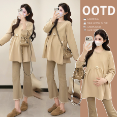 批发2026实拍新款高弹长袖遮肚刺绣简约纯色保暖打底衫外穿短款