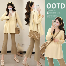 批发2026新款实拍可哺乳高弹长袖遮肚刺绣简约纯色保暖打底衫外穿