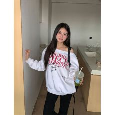 批发现货【不起球仿棉华棉复合牛奶丝310克】斜肩女秋穿搭字母<b class='q'>印花</b><b class='q'>T</b><b class='q'>恤</b>