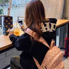 批发原版尺寸 原版大绣花 纯棉复合贴布字母刺绣帽<b class='q'>衫</b>卫衣女秋冬新款