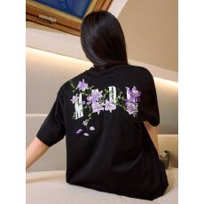 批发纯棉240克原版刺绣品质升级<b class='q'>短袖</b>T恤女夏季衣服2026新款<b class='q'>情侣</b><b class='q'>百搭</b>