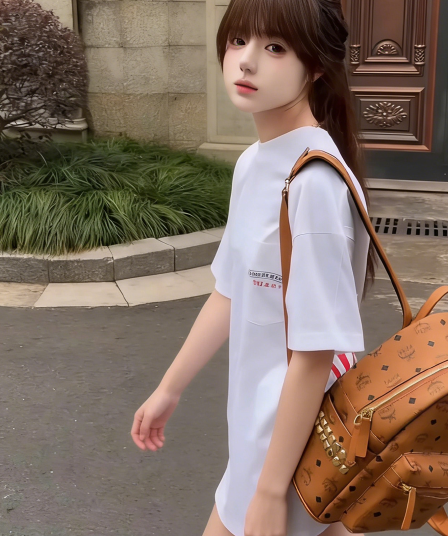 있음 선적 원본 대 프린트 주머니 프린트 19 지점 230 크 순면 여름 새로운 벨트 주머니 티셔츠 여성