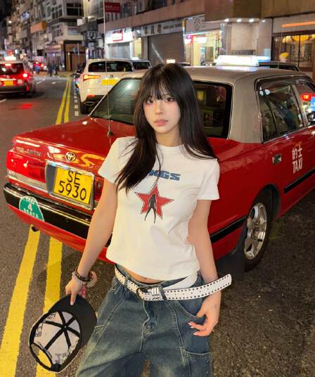 40 230 크 95 면 5 암모니아 Lun 이후 패키지 칼라 몸매 가꾸기 슬림해 보이는 긍정적 인 어깨 반팔 티셔츠 여성 여름 화이트