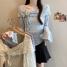 批发2026早初<b class='q'>春</b>新款美拉德不规则长袖T恤大码女装胖mm别致一字肩上衣