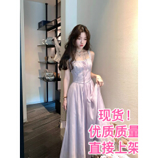 批发7/18 20:00 95折款<b class='q'>芭蕾舞</b>曲3.0 蕾丝方领无袖背心长<b class='q'>裙</b>