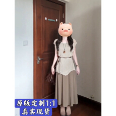 批发时尚<b class='q'>套装</b>纯色镂空罩衫女夏季新款复古垂感背心连衣裙显瘦两件套