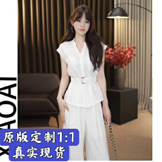 批发新款<b class='q'>套装</b>女2025初夏高定轻奢气质显瘦设计感<b class='q'>套装</b>女