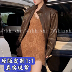 批发@yldandan蕾丽雅性感女神蕾丝网纱感复古设计高级感连衣<b class='q'>短裙</b>