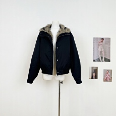 批发Jim Kennet环保毛绒领内胆重磅加厚派克服短外套